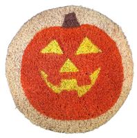 Mat Insert:   9 Inch Round Pumpkin