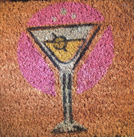 Mat Insert: 9 x 9 SQUARE, fits 17 X 41 Rubber Mat,  Party!