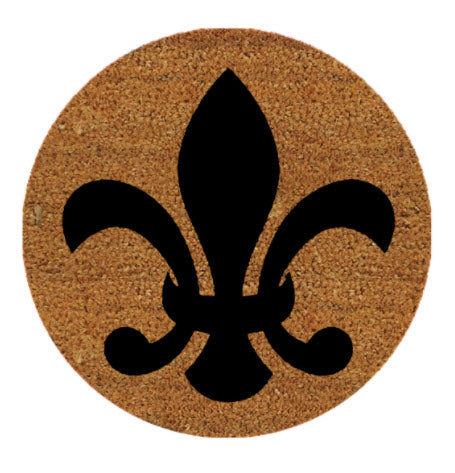 Calloway Mills 900091830 Fleur de Lis Rubber Doormat 18 x 30